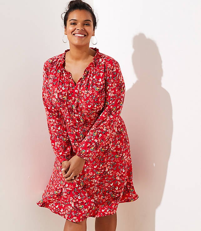 Loft red dress outlet