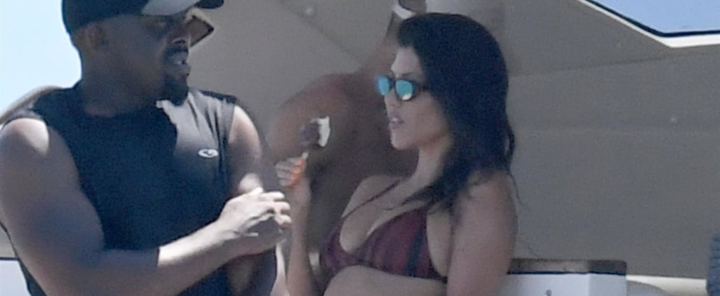 Kourtney Kardashian Is So Hot in Italy, She Has to Cool Herself Down With an Ice Cream Bar