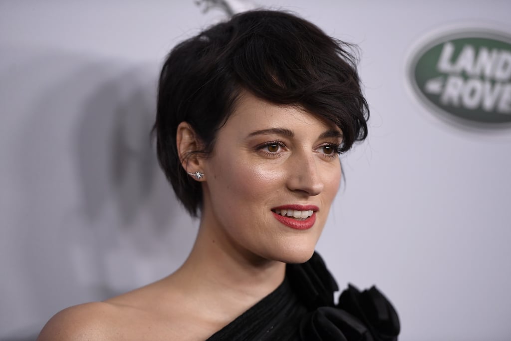 Phoebe Waller-Bridge Edgy Black Pixie Cut Photos