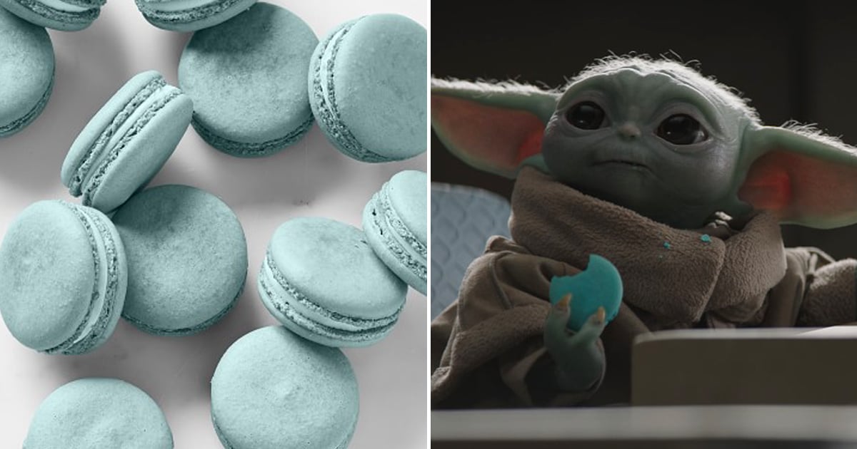 Baby Yoda's Blue-Milk Macarons From The Mandalorian, Recipe