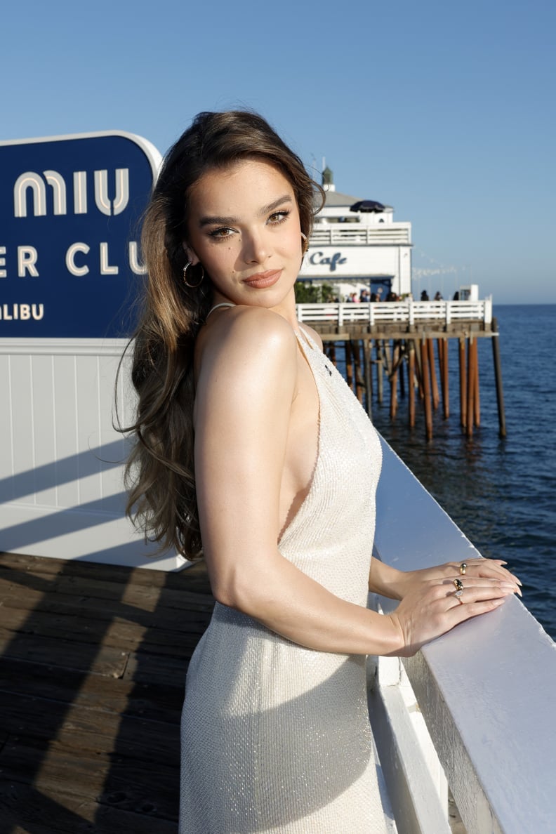 MALIBU, CALIFORNIA - JULY 26: Hailee Steinfeld attends Miu Miu Summer Club Malibu at the Malibu Pier on July 26, 2023 in Malibu, California. (Photo by Stefanie Keenan/Getty Images for Miu Miu)