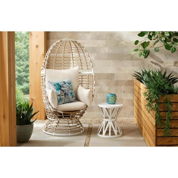 Hampton Bay Brown Wicker Outdoor Patio Egg Lounge Chair Best Memorial Day Outdoor Furniture Sales 2020 Popsugar Home Australia Photo 18