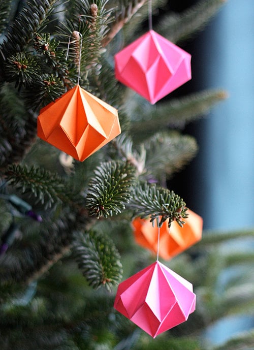 Paper Diamond Ornaments