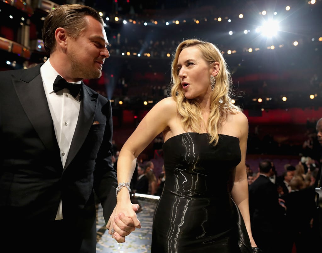 Leonardo DiCaprio and Kate Winslet at the Oscars 2016