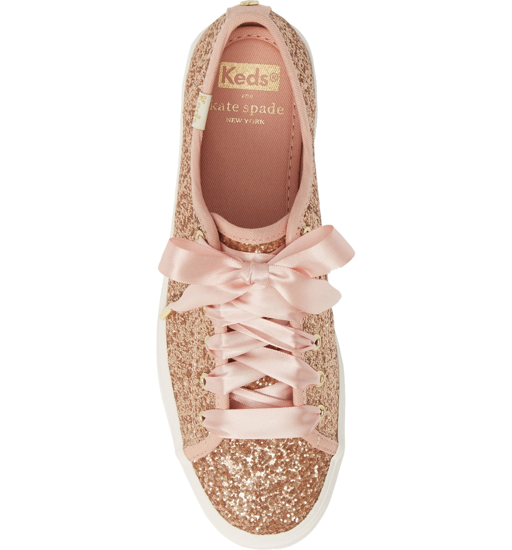 Keds x Kate Spade New York Triple Kick Glitter Sneakers | Kate Spade NY x  Keds Released Rose Gold Sneakers, and We're in a Glitter-Induced Craze |  POPSUGAR Fashion Photo 4