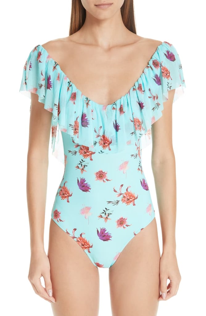 Fuzzi Ruffle Tulle One-Piece Swimsuit