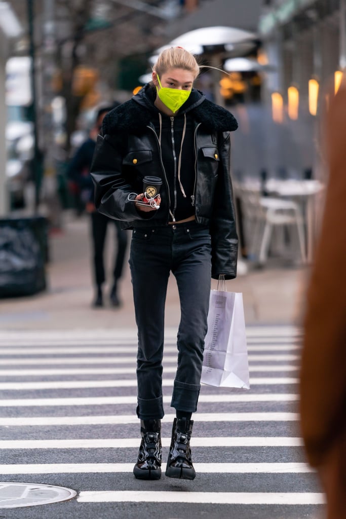 Hunter Schafer Wearing Reebok x Maison Margiela Boots in NYC