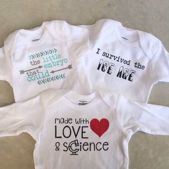 "Made With Love and Science" Onesie