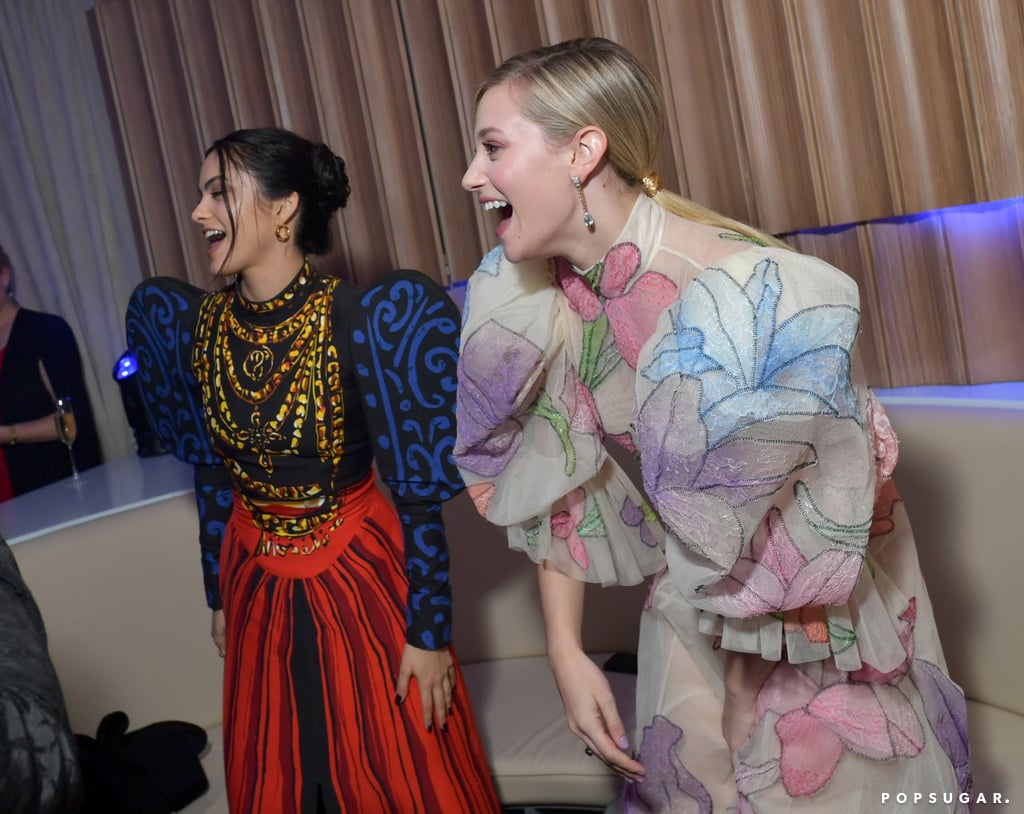 Camila Mendes and Lili Reinhart at the Vanity Fair Oscars Party 2020