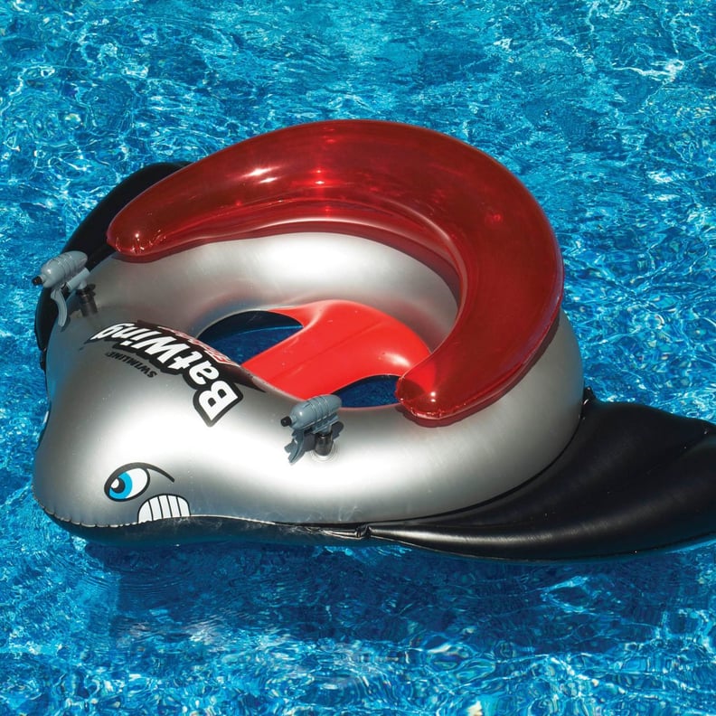 Swimline BatWing Fighter Squirt Water Blasters Ride On Inflatable Tube Set (Red Float)