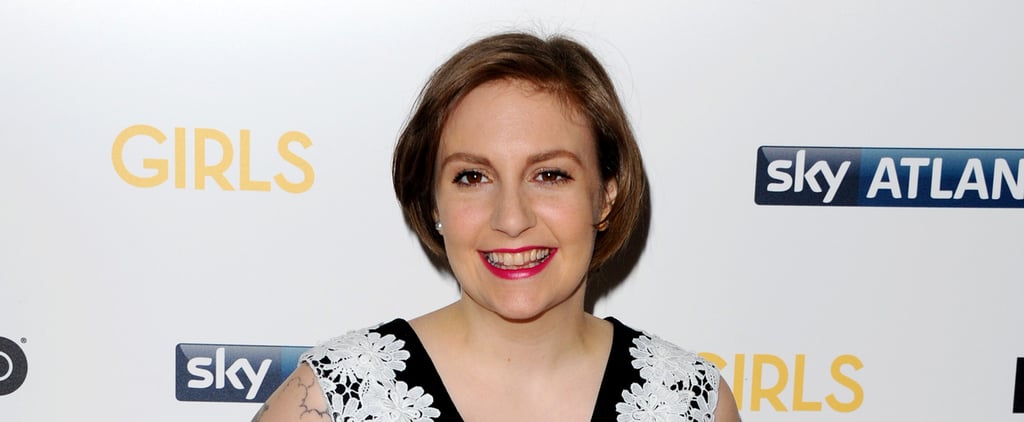 Lena Dunham Wears Hot Pink Lipstick at Girls UK Premiere