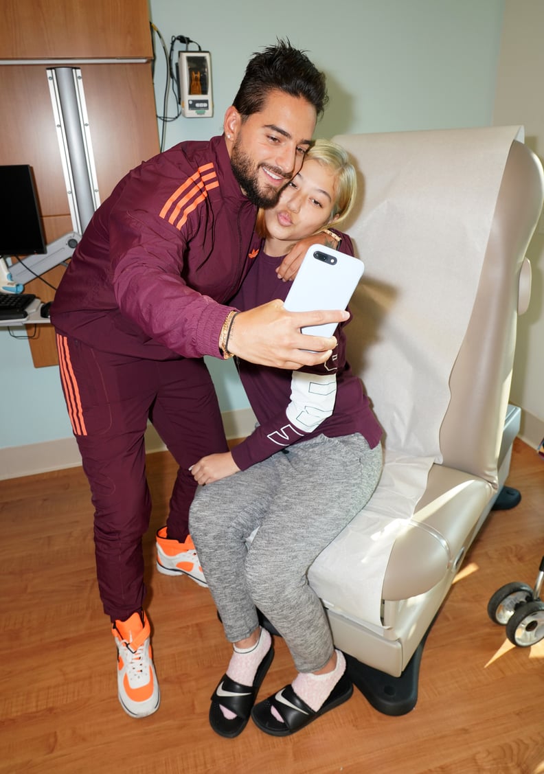 Maluma at the Miami Cancer Institute For World Cancer Day