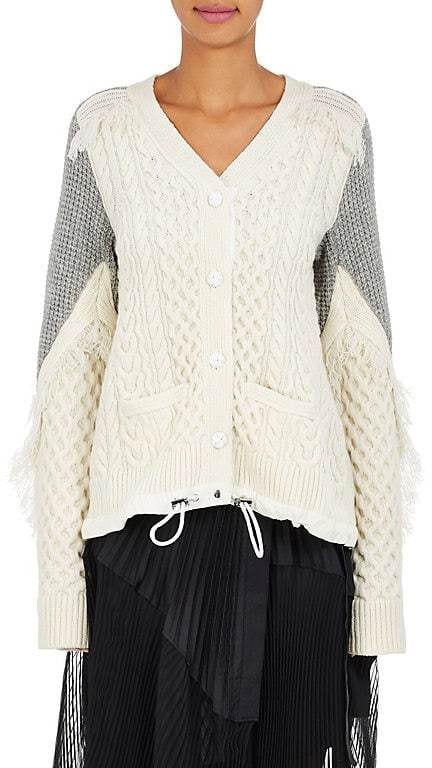 cable knit swing sweater