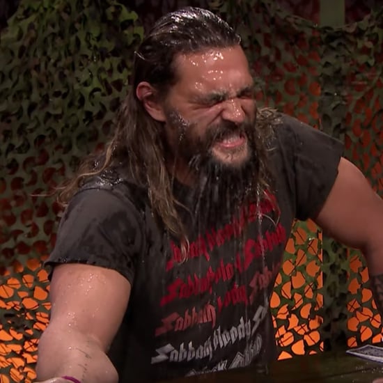 Jason Momoa Playing Water War With Jimmy Fallon Video