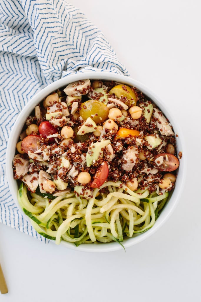 Tuna, Avocado and Quinoa Salad With Spiralized Cucumber