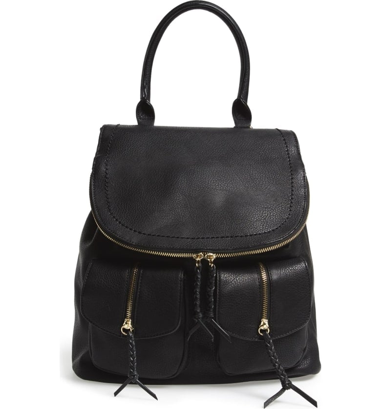 emery faux leather backpack