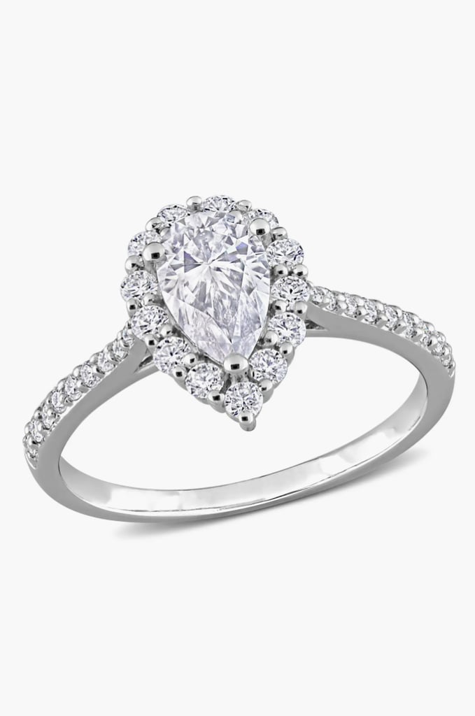 Best Affordable Teardrop Halo Engagement Ring