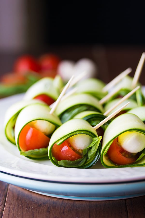 Grilled Zucchini Caprese Roll-Ups