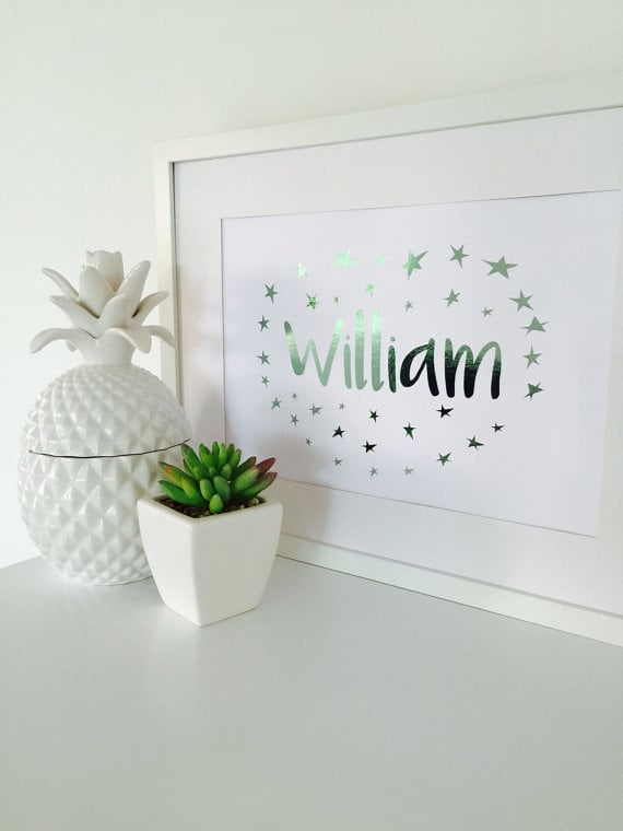 Custom Foil Name Print