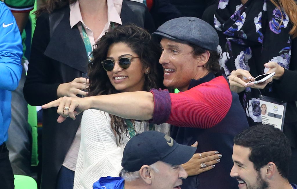 Matthew McConaughey and Camila Alves at Olympics August 2016