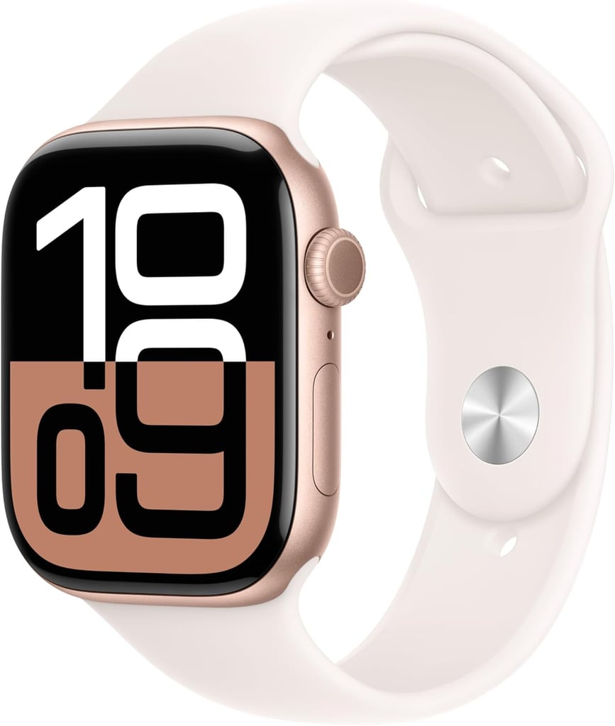 Apple Watch Series 10 ($309, originally $429)
The Apple Watch Series 10 makes it easier than ever to stay on top of your health and fitness goals without feeling overwhelmed. It tracks everything from your heart rate and blood oxygen levels to sleep quality, cycle patterns, and even signs of sleep apnea, giving you a full picture of your wellness in real time. It also syncs seamlessly with your phone so you never miss a text, call, or email — even when you're mid-workout.