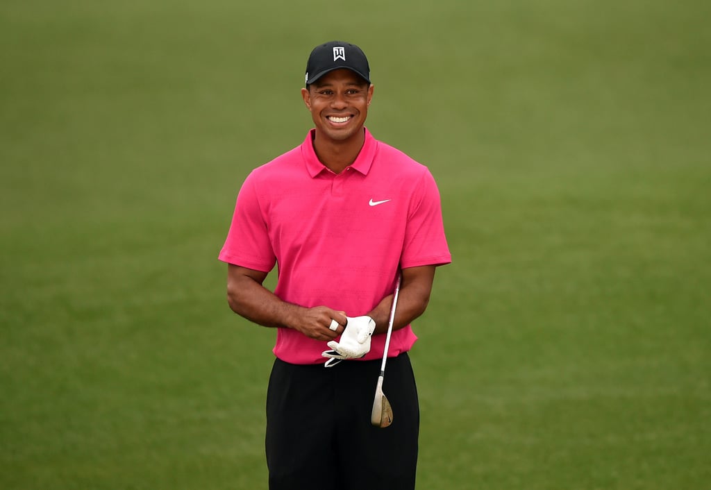 Tiger Woods With Lindsey Vonn and His Kids at the Masters