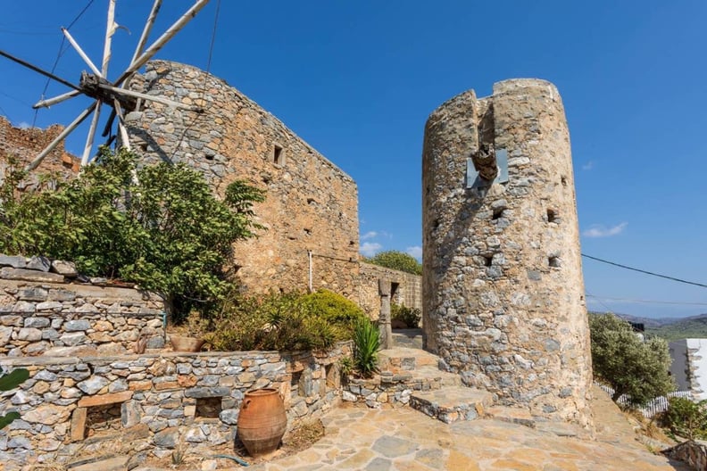 Rustic Traditional Windmill From The Bachelorette — Crete, Greece