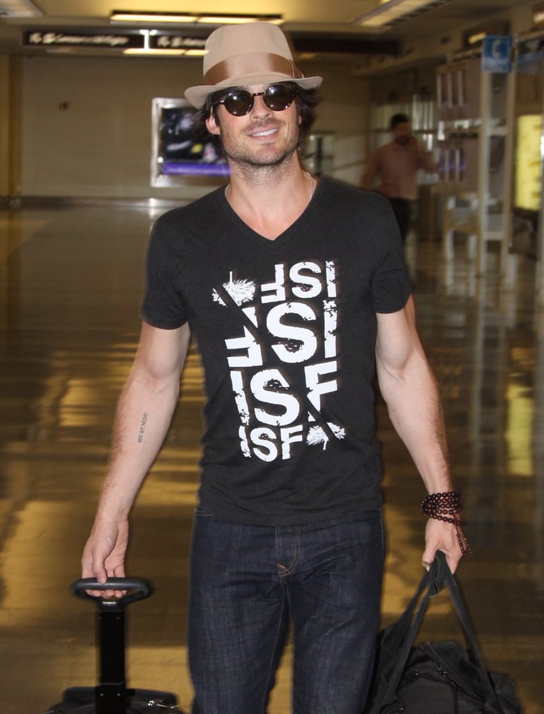 Ian Somerhalder smoldered his way into Washington D.C. on Monday.