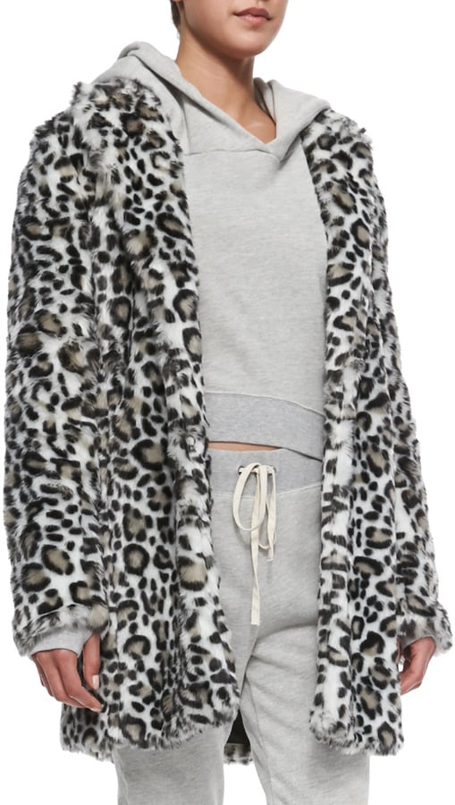 Pam & Gela Faux-Fur Leopard-Print Coat ($495)