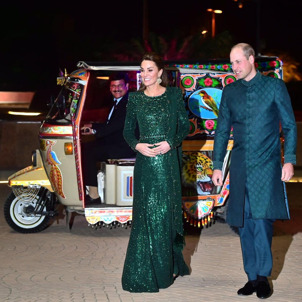 Kate Middleton's Green Jenny Packham Gown in Pakistan