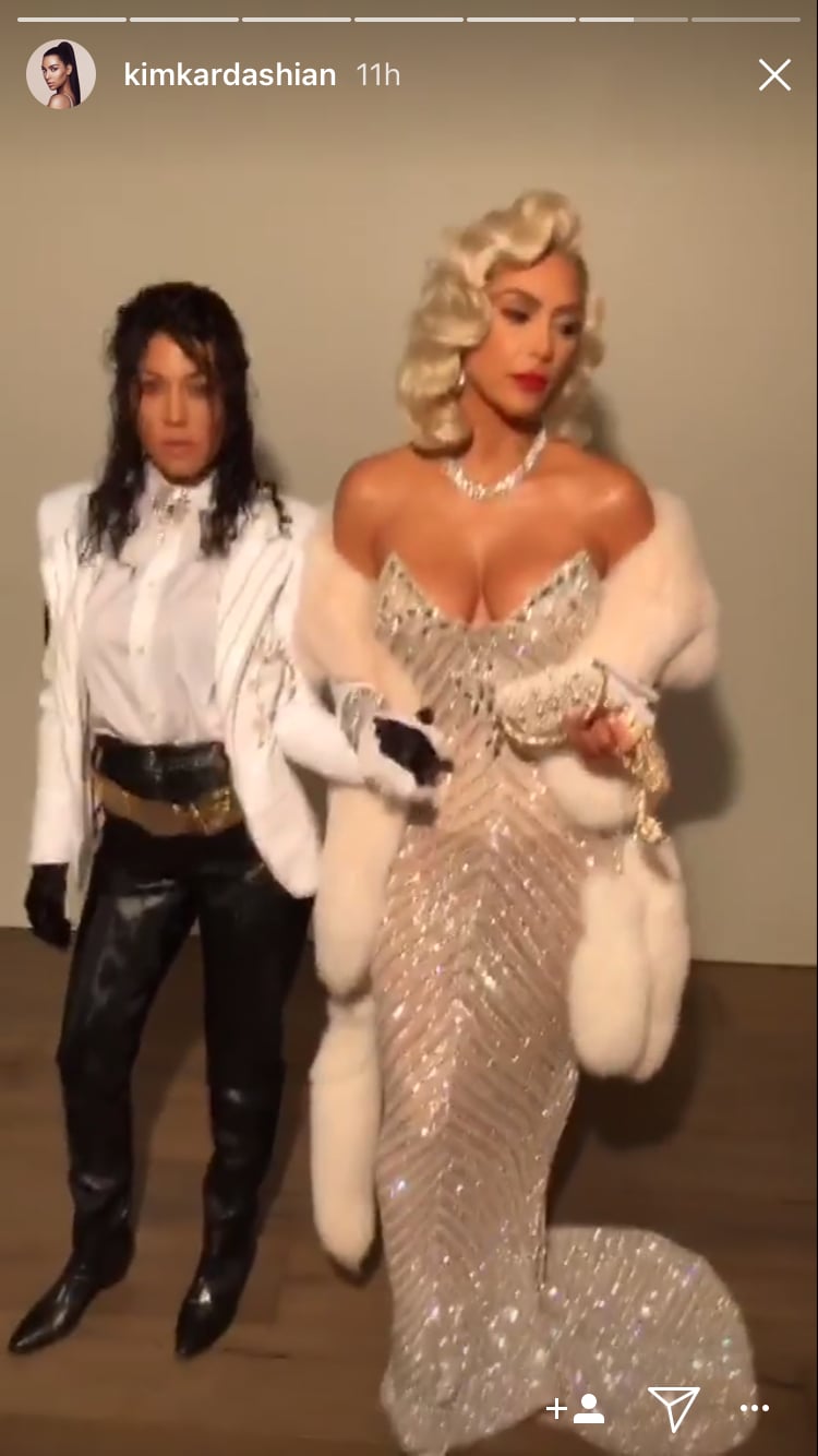 Kim Kardashian as Madonna in 2017