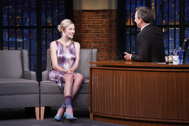 Hunter Schafer Is Stunning in a Fringe Dress on Seth Meyers