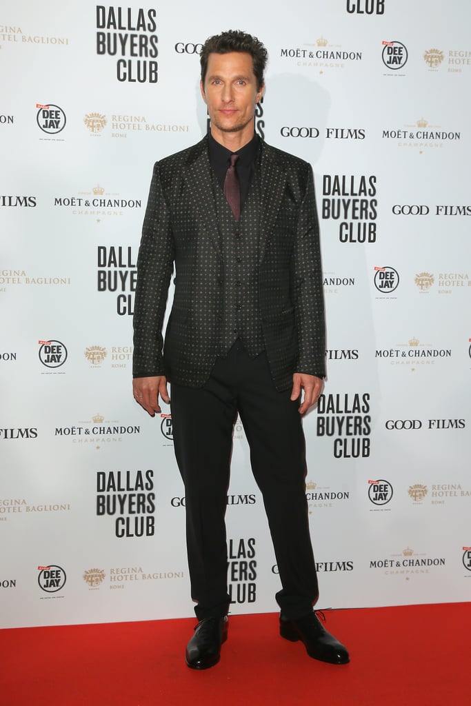 Matthew McConaughey at the Dallas Buyers Club Rome Premiere