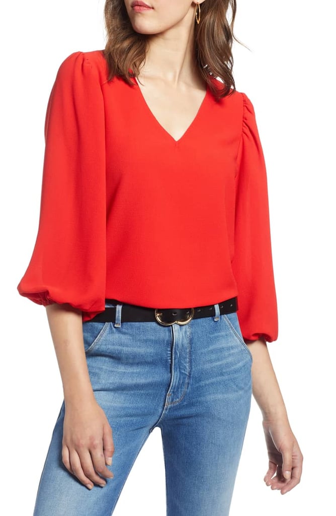 Halogen Blouson Sleeve Top