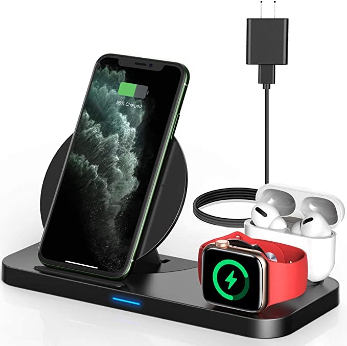 3-in-1 Qi-Certified Wireless Charging Station