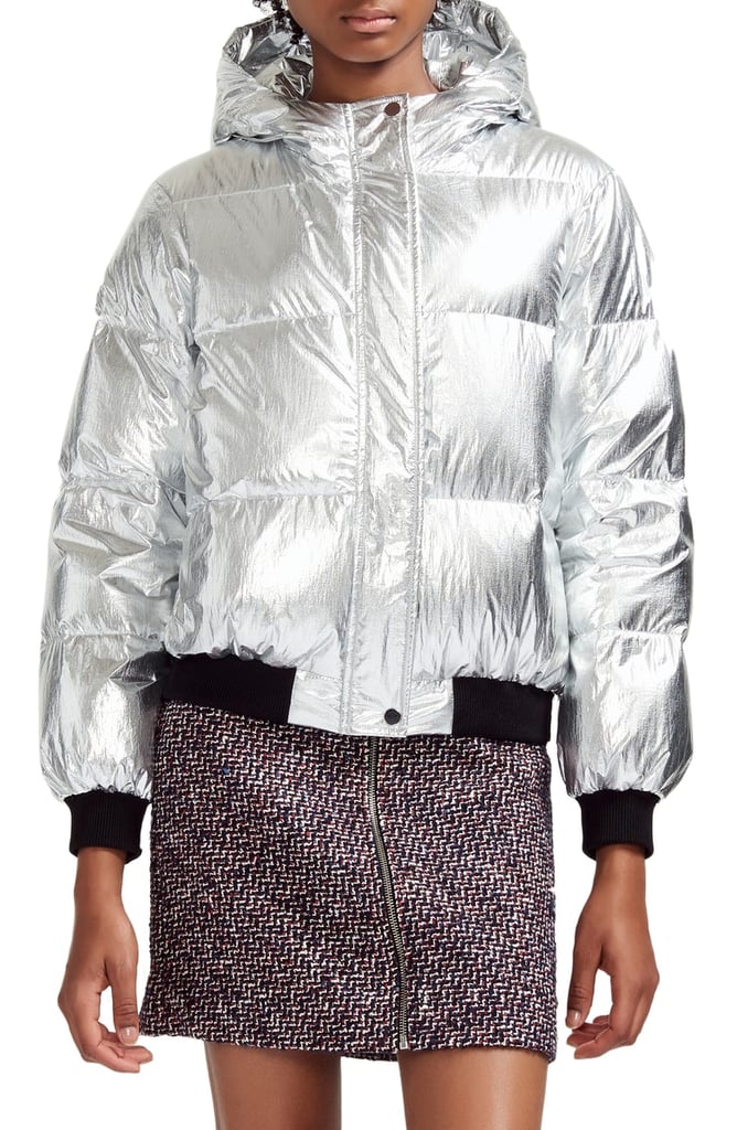 maje silver jacket