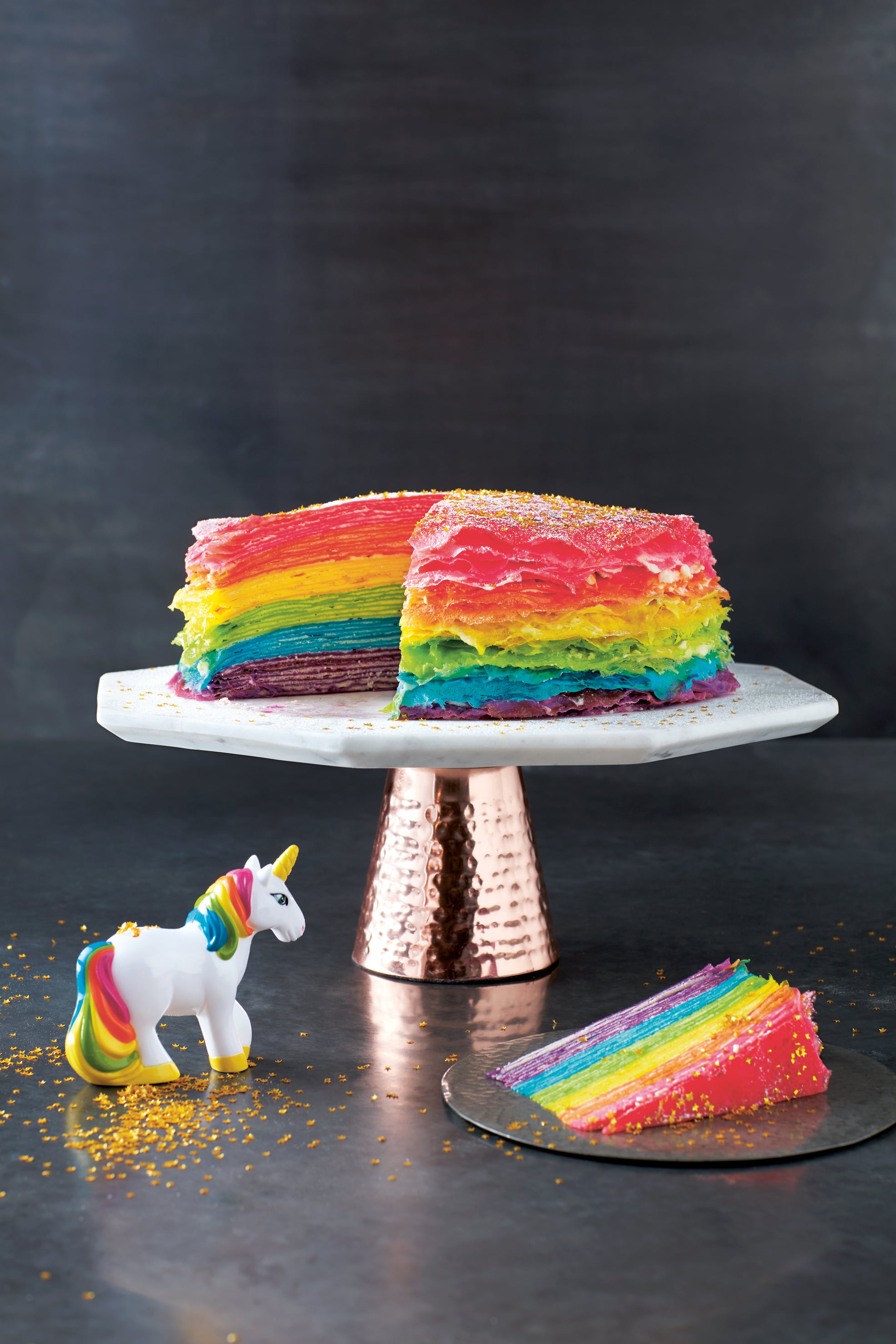 Easy Rainbow Crepe Cake - Ramona's Cuisine