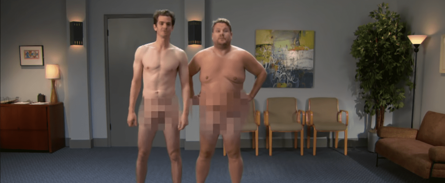Andrew Garfield and James Corden Game of Thrones Auditions | POPSUGAR  Entertainment