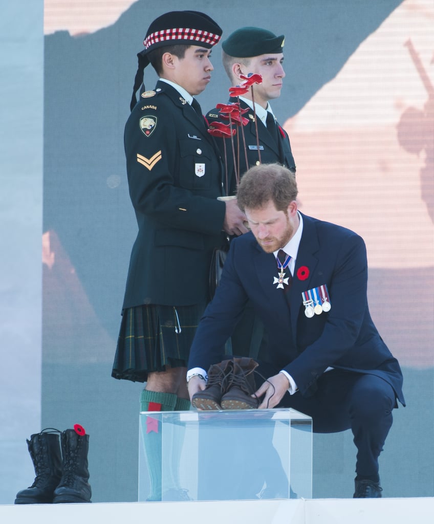 Prince William and Prince Harry at Anniversary of Vimy Ridge