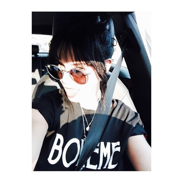 Vanessa Hudgens barely looked recognizable in this punk-rock selfie. 
Source: Instagram user vanessahudgens