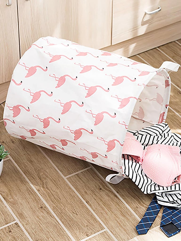 Flamingo Print Storage Basket Cheap Organisation Products From Shein