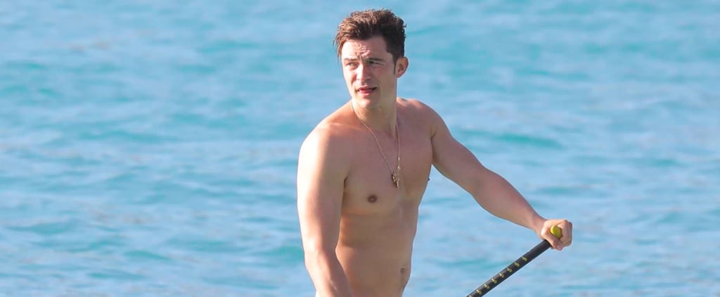 Orlando Bloom Shirtless on Vacation in St. Barts March 2017