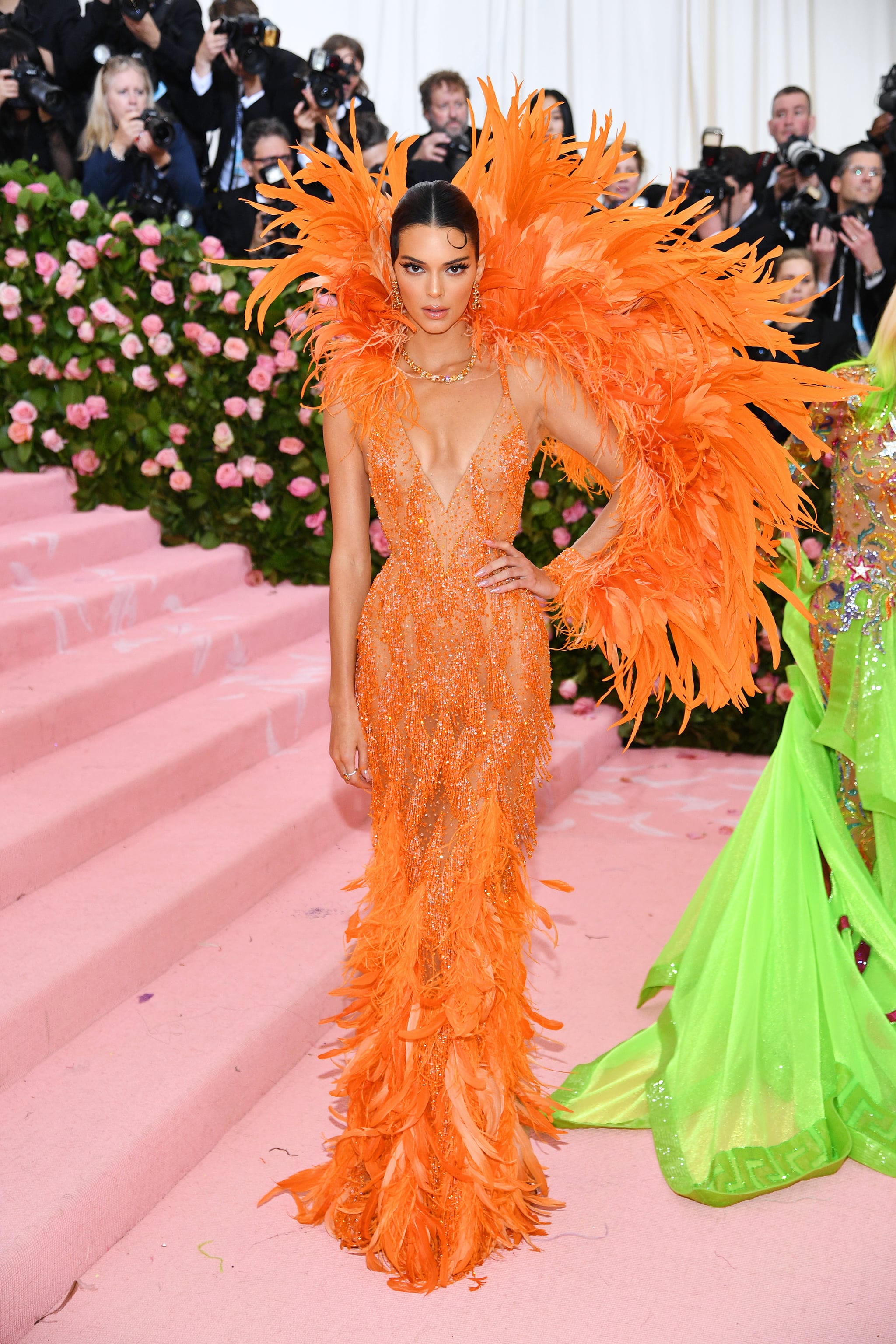 orange gala dress