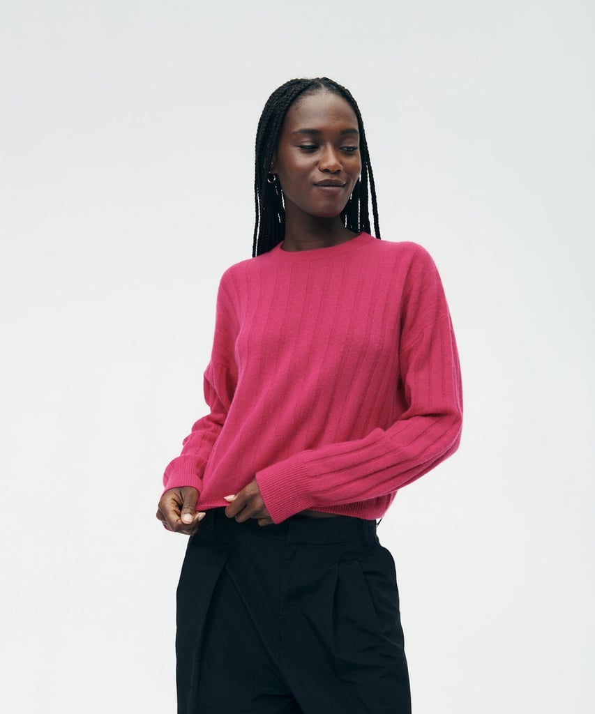 A Cashmere Sweater: Naadam Cashmere Ribbed Cropped Sweater