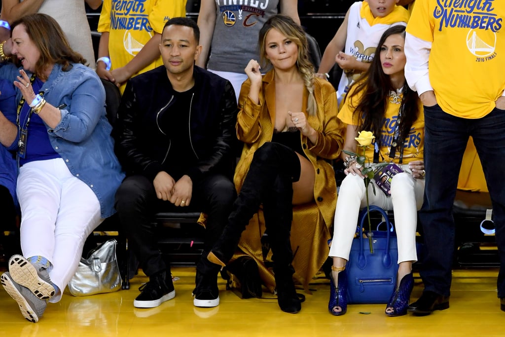 Chrissy Teigen's Outfit at NBA Finals 2016