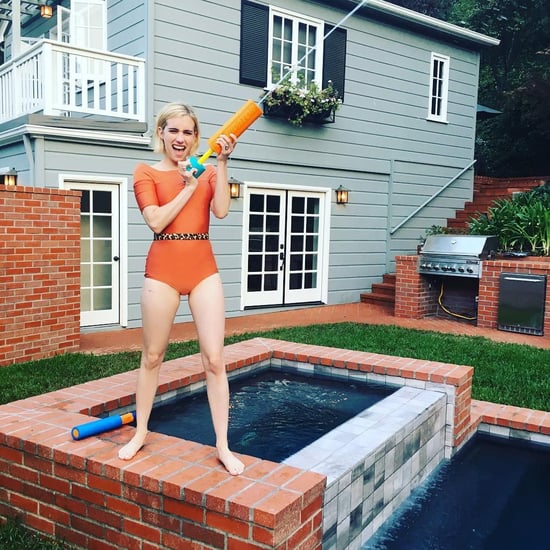 Emma Roberts Wearing a Swimsuit
