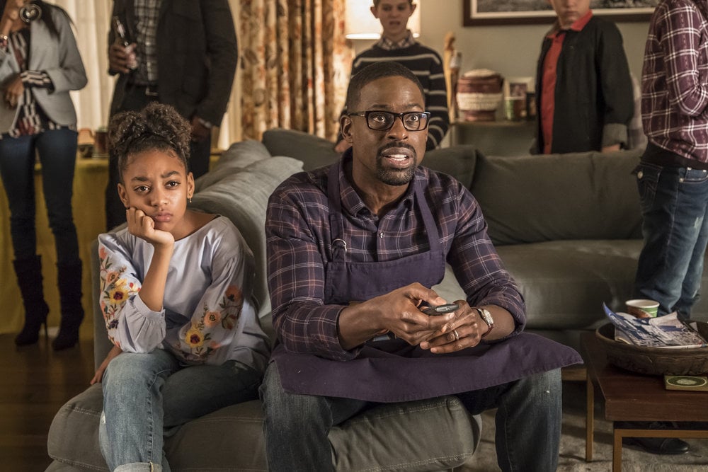 THIS IS US -- Episode 214 -- Pictured: (l-r) Eris Baker as Tess, Sterling K. Brown as Randall -- (Photo by: Ron Batzdorff/NBC)