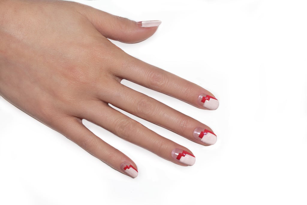 Graphic Heart Nail Art Tutorial | POPSUGAR Beauty