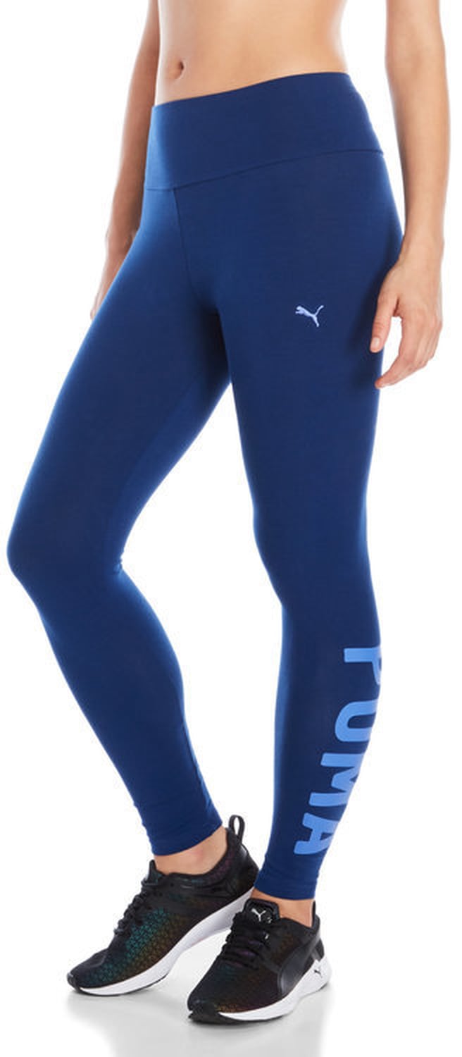 Selena Gomez Blue Puma Leggings POPSUGAR Fashion