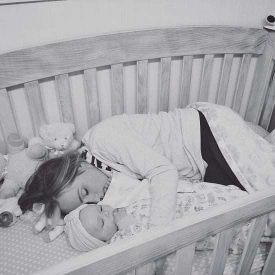 Viral Photo of a Mother Sleeping in Her Daughter's Crib